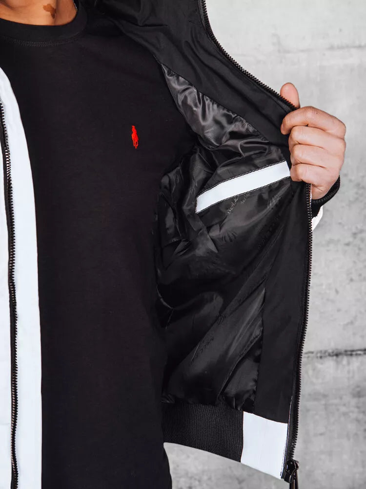 Vyriška balta dygsniuota striukė Romel