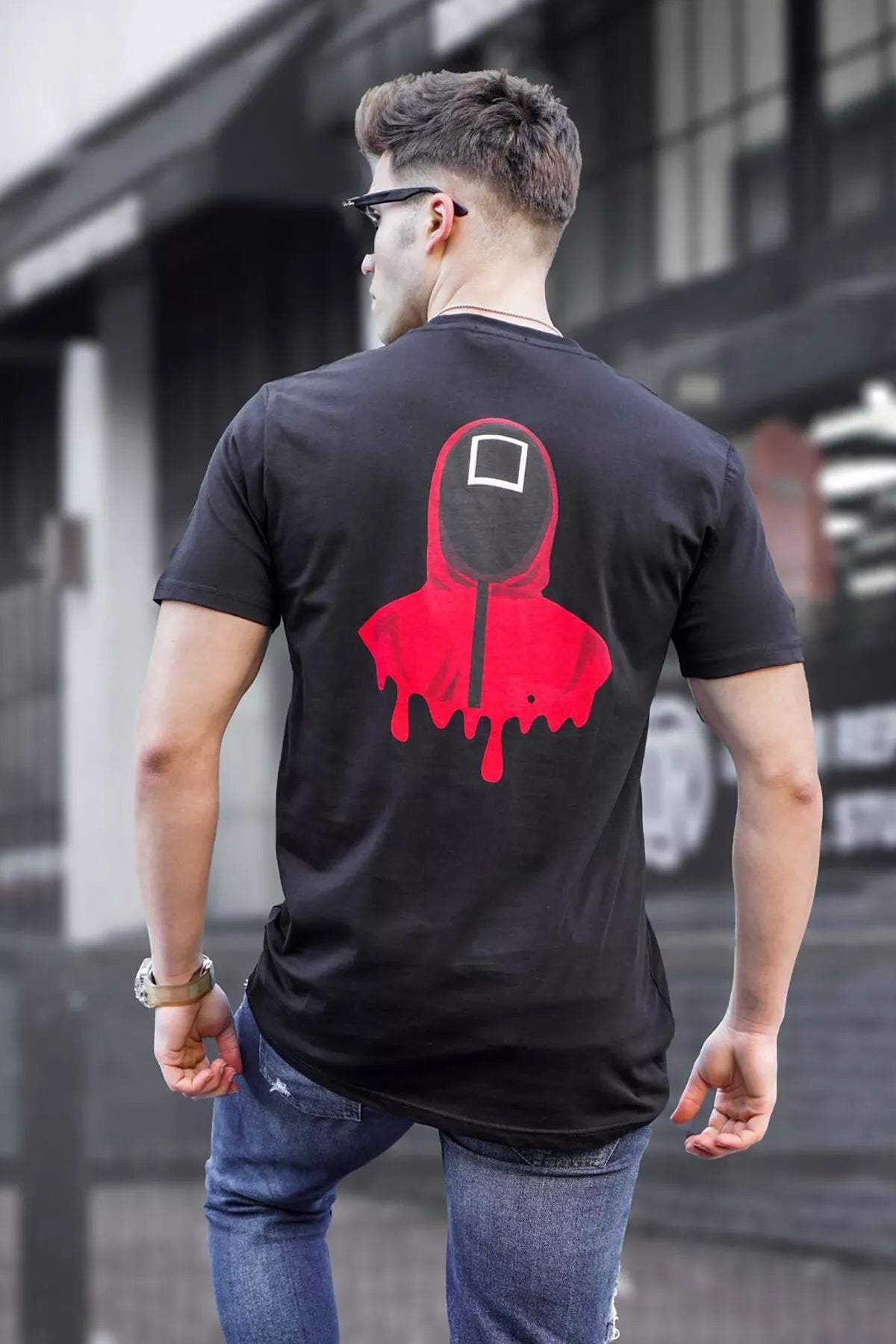 Vyriški juodi marškinėliai Game