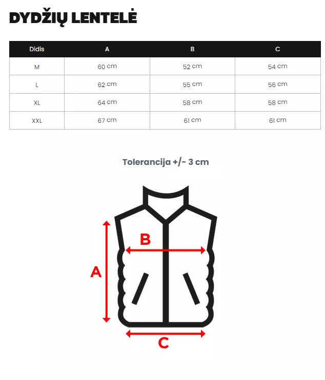 Vyriška juoda liemenė Stog