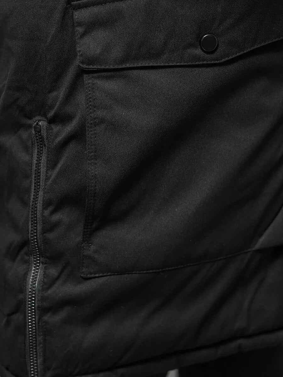 Vyriška juoda žieminė striukė Optin