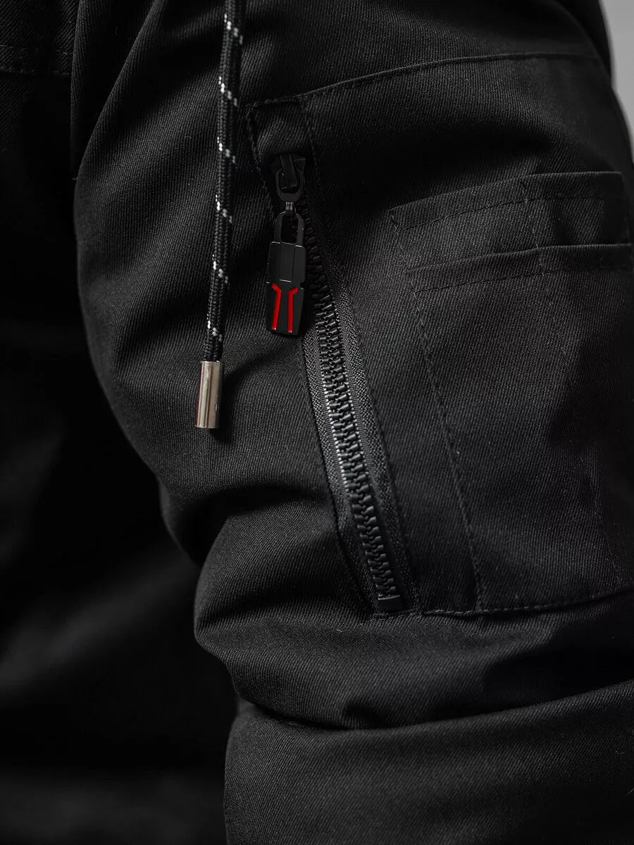 Vyriška juoda žieminė striukė Optin