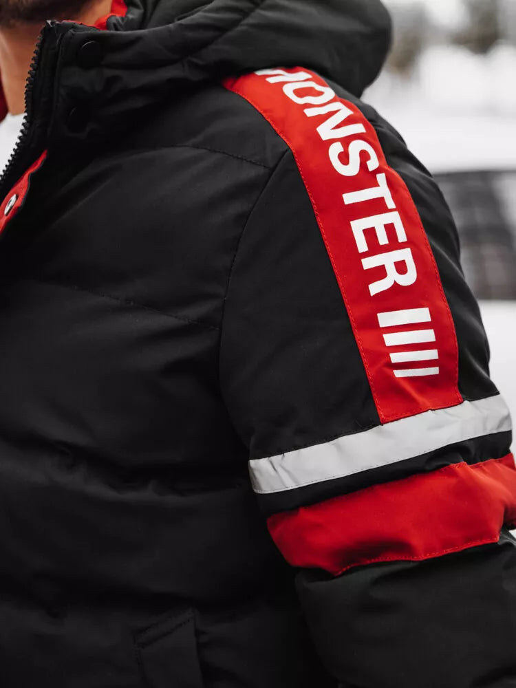 Vyriška juoda žieminė striukė Race