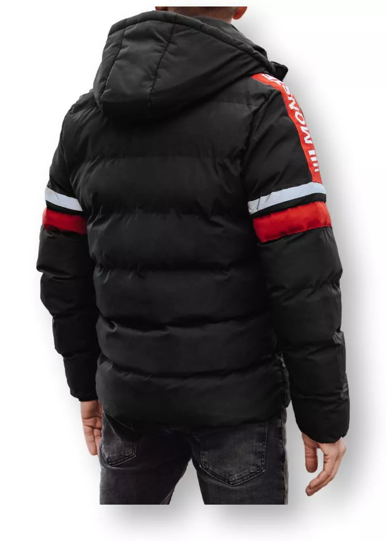 Vyriška juoda žieminė striukė Race