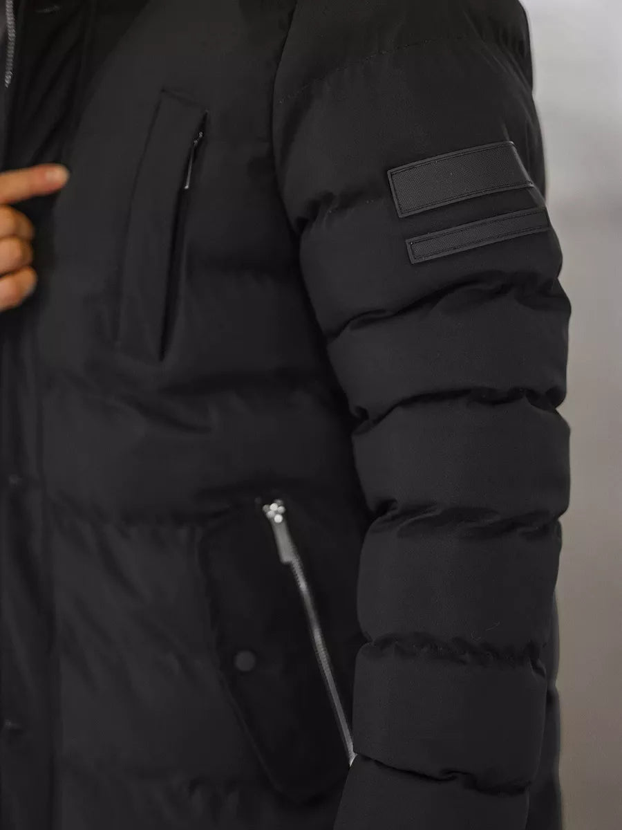 Juoda žieminė vyriška striukė Tulen