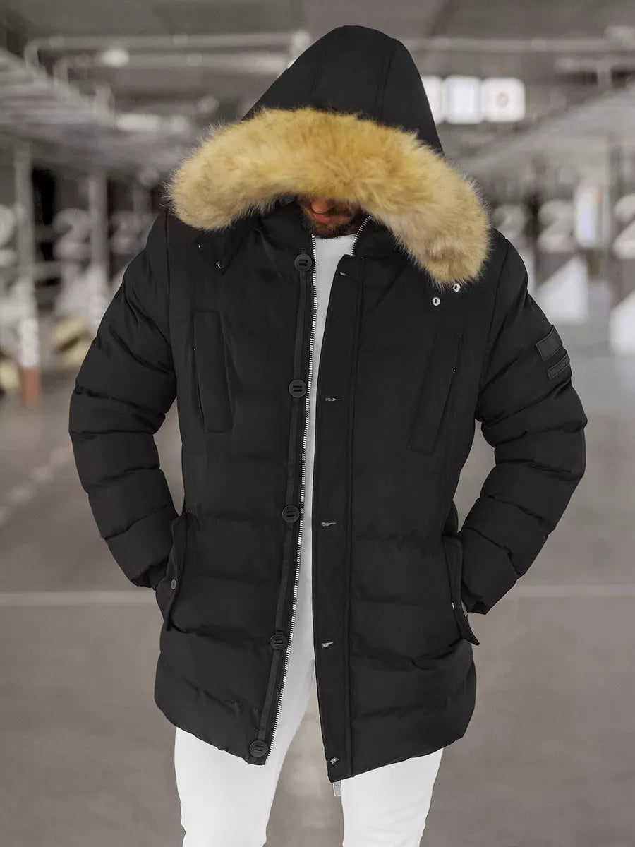 Juoda žieminė vyriška striukė Tulen