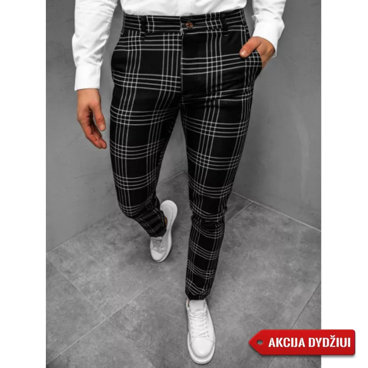 Vyriškos juodos spalvos kelnės Rolin