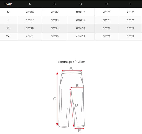 Vyriškos juodos laisvalaikio kelnės Holand