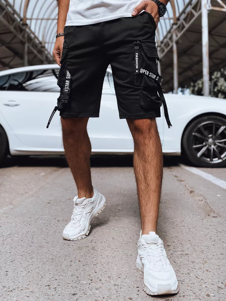 Vyriški juodi šortai Bisel