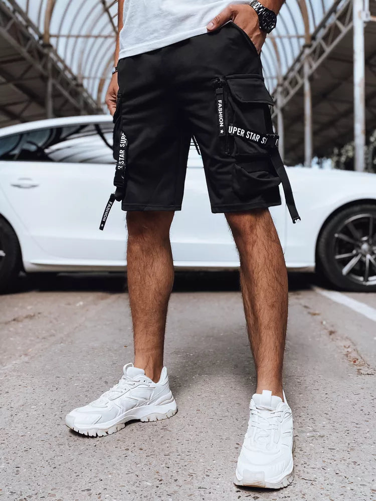 Vyriški juodi šortai Bisel