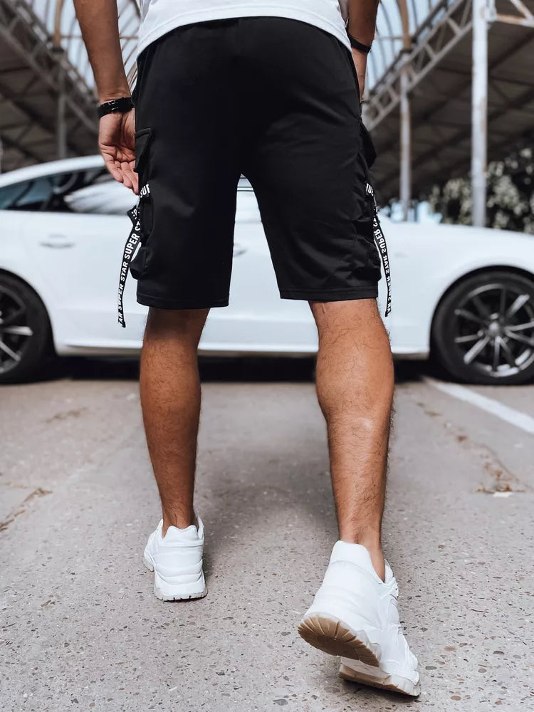 Vyriški juodi šortai Bisel