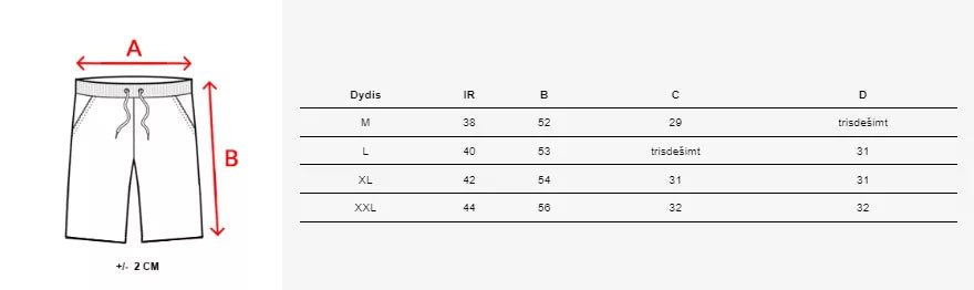 Vyriški juodi šortai Bisel