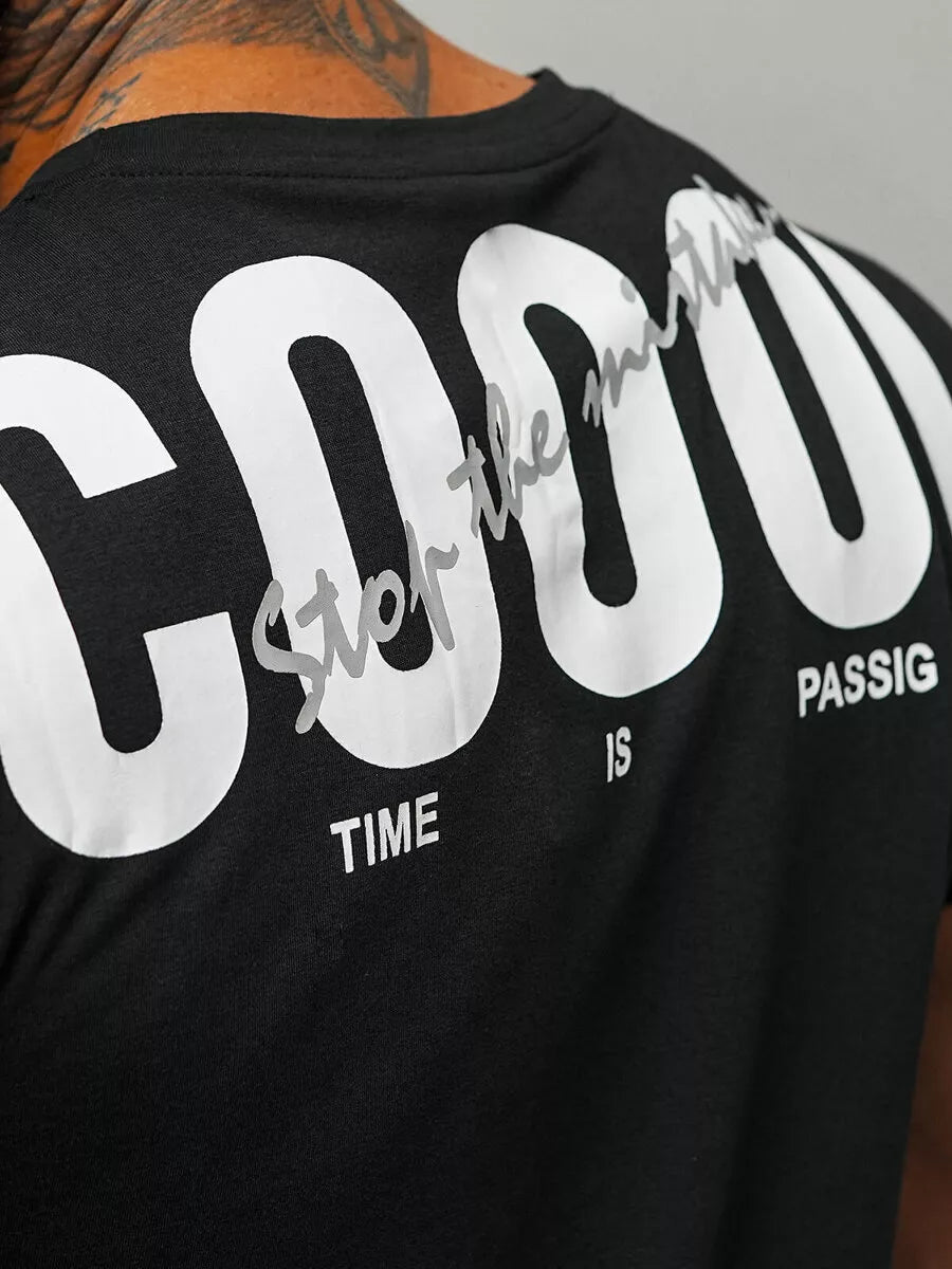 Vyriški juodi marškinėliai Coool