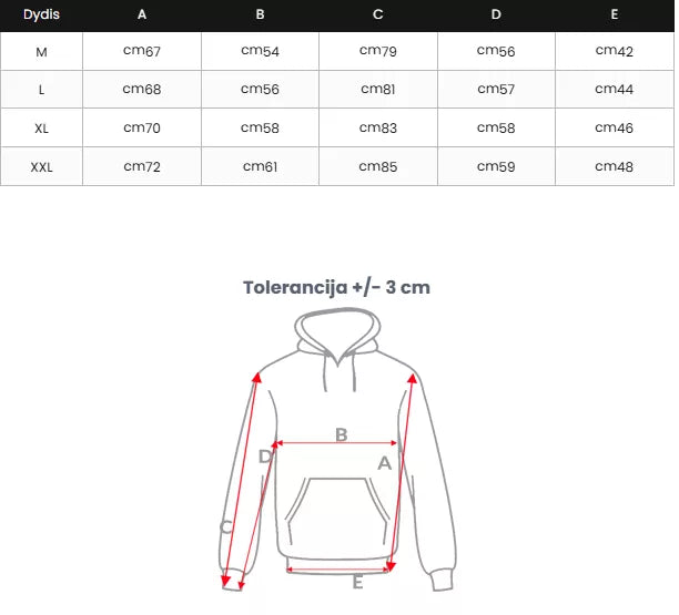 Vyriškas tamsiai pilkas džemperis su gobtuvu Aiden