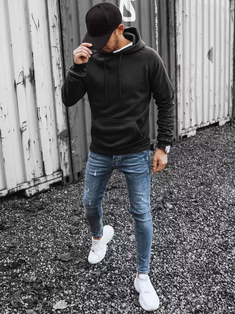 Vyriškas juodas džemperis Ater