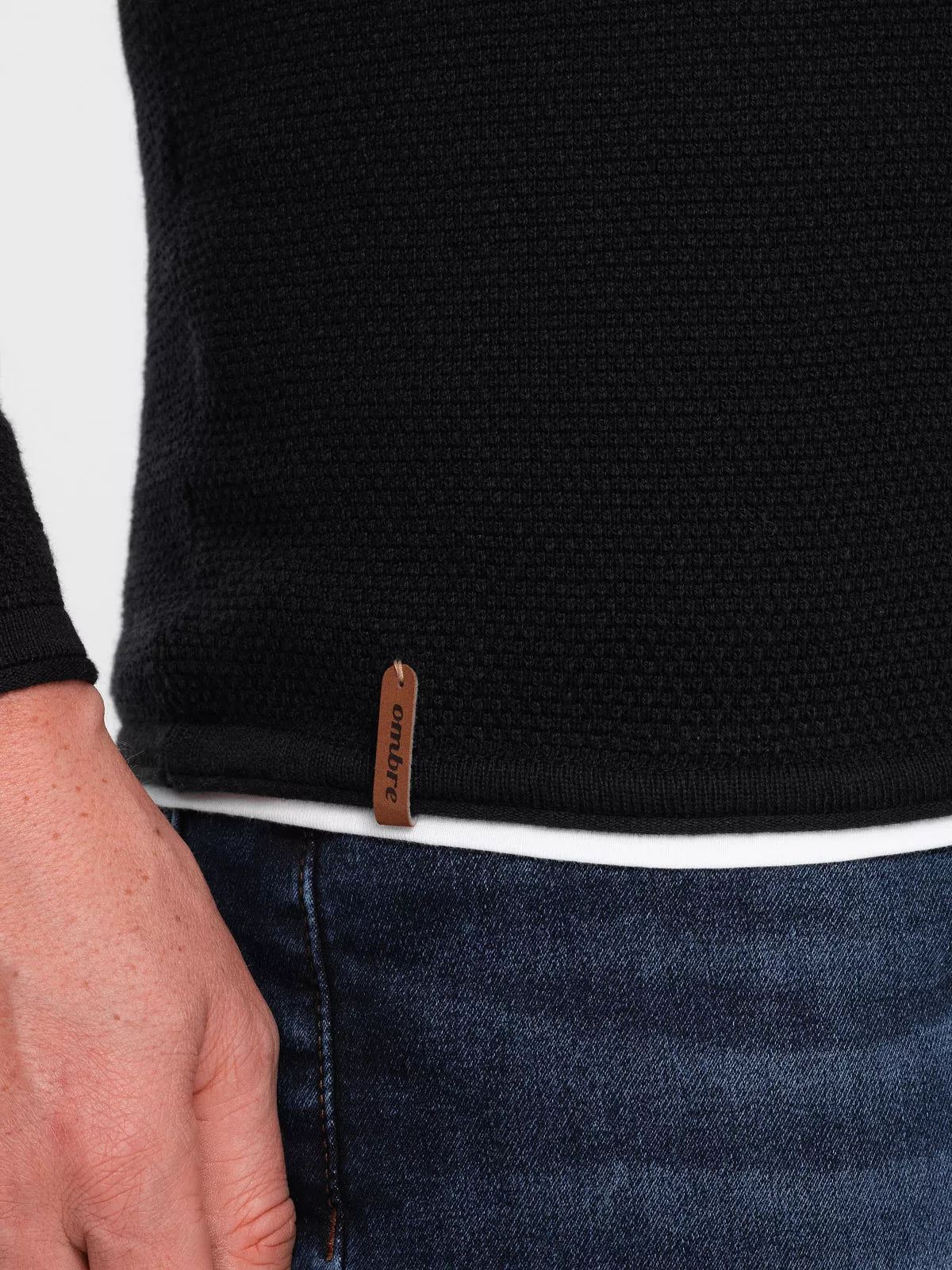 Vyriškas juodos spalvos megztinis Finn