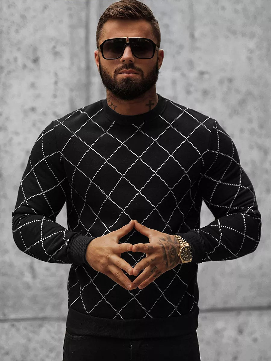 Juodas vyriškas džemperis Karon