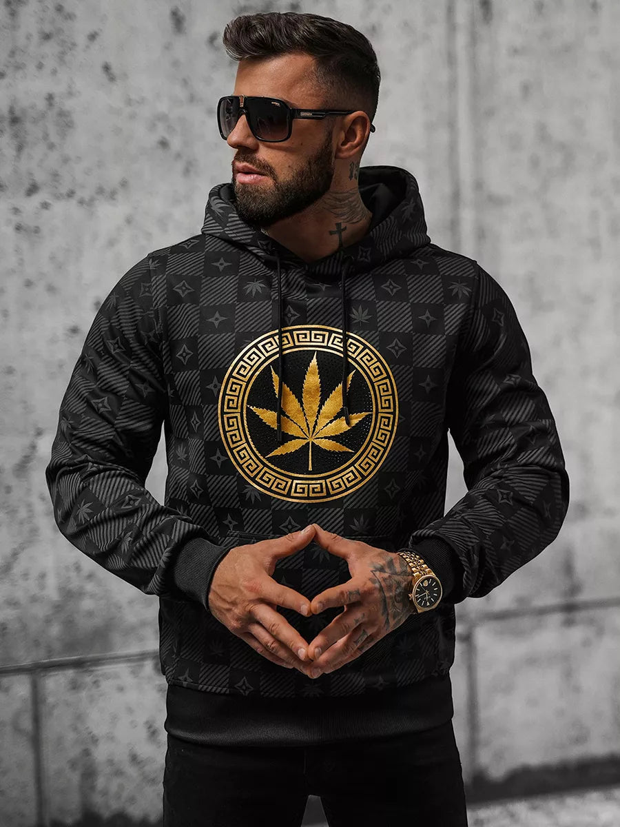 Juodas vyriškas džemperis Monat