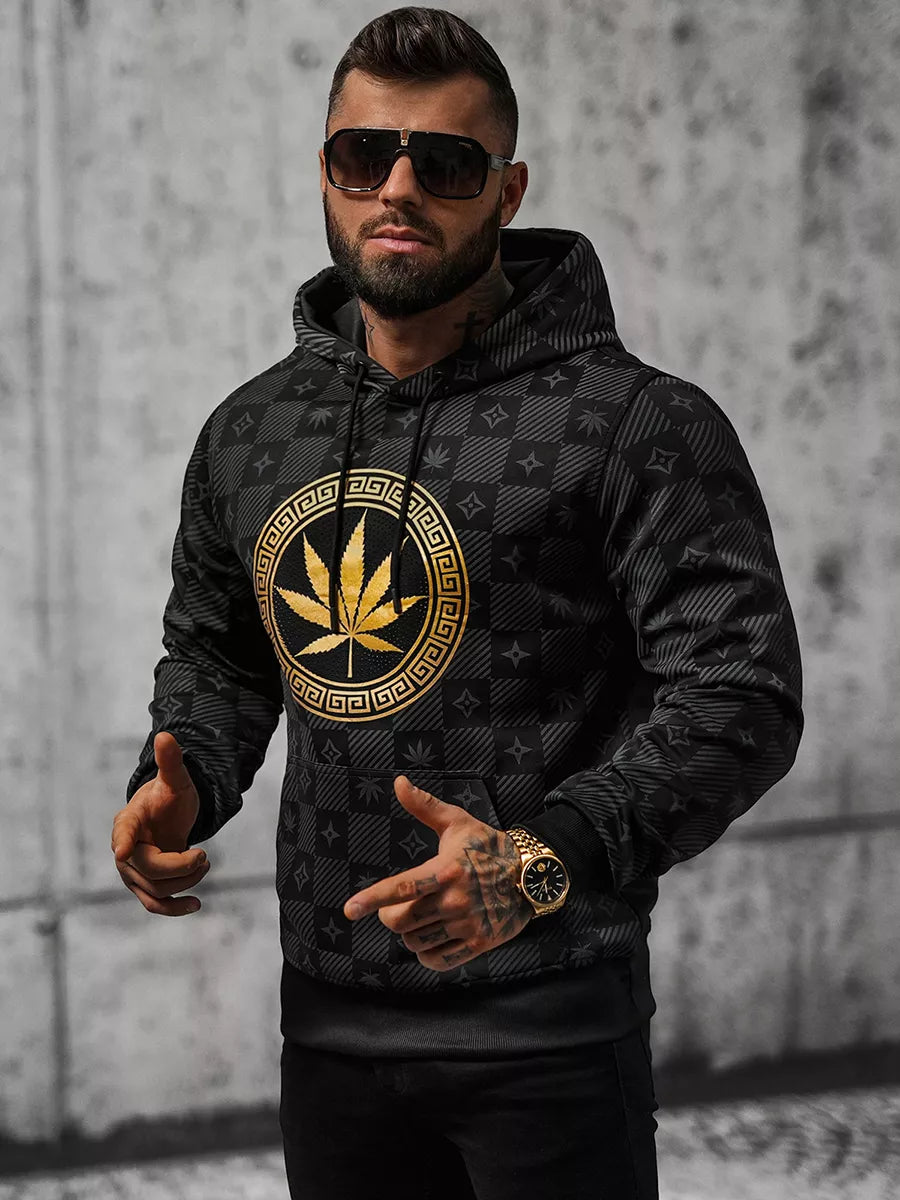 Juodas vyriškas džemperis Monat