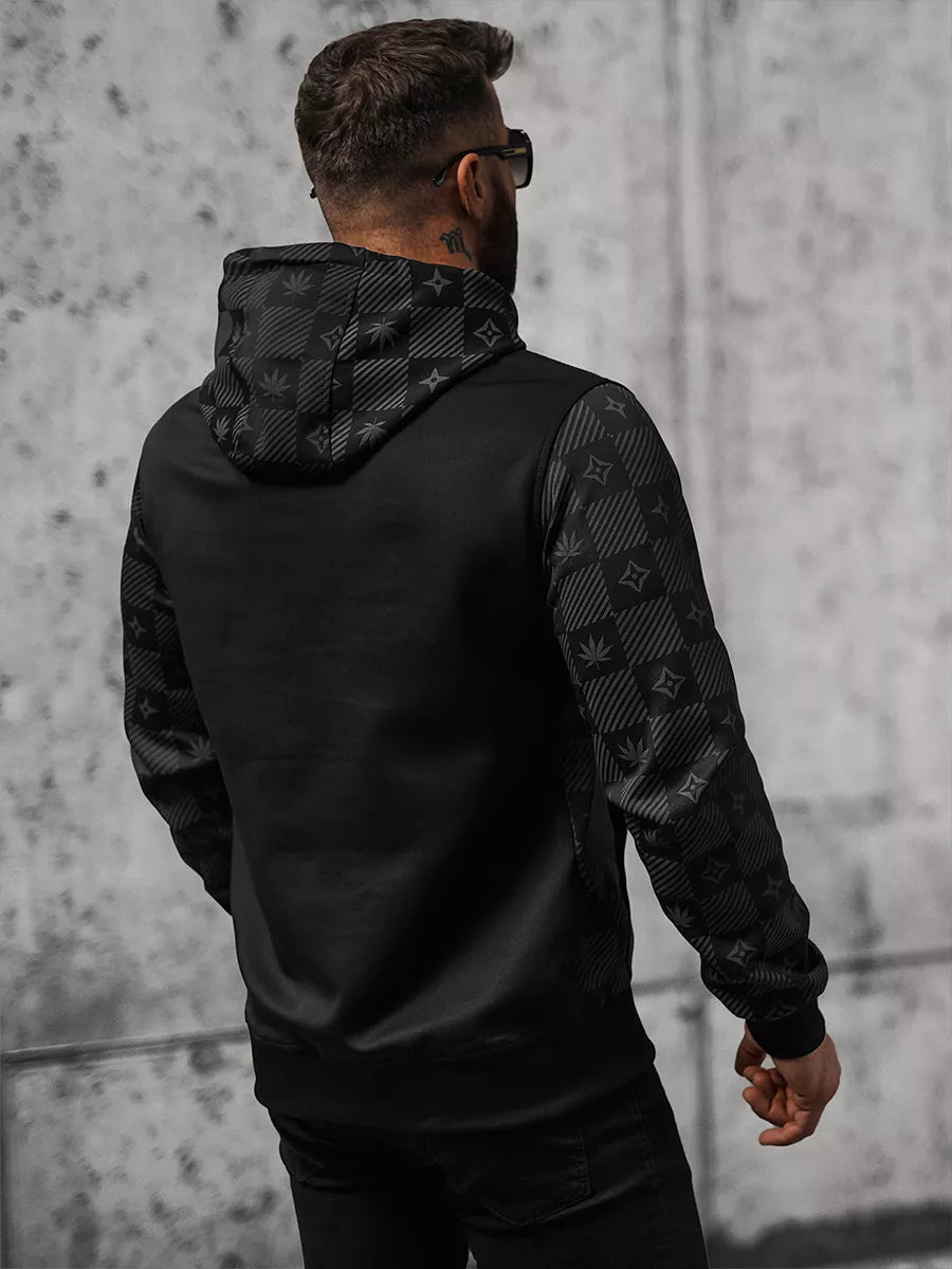 Juodas vyriškas džemperis Monat