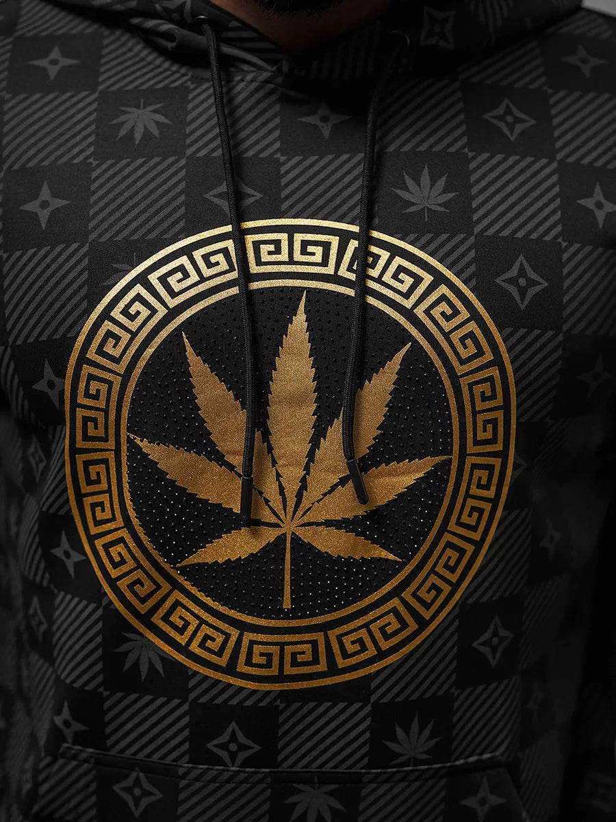 Juodas vyriškas džemperis Monat