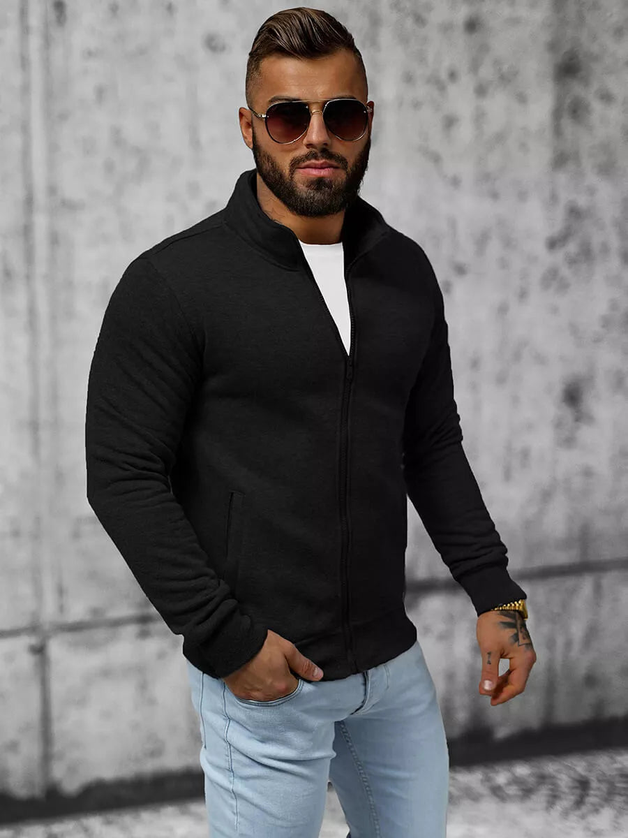 Juodas vyriškas džemperis Silon