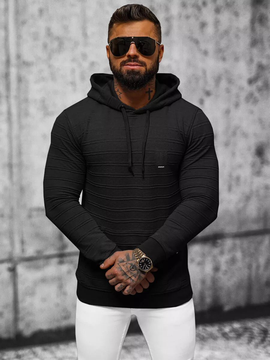 Vyriškas juodas džemperis Solar