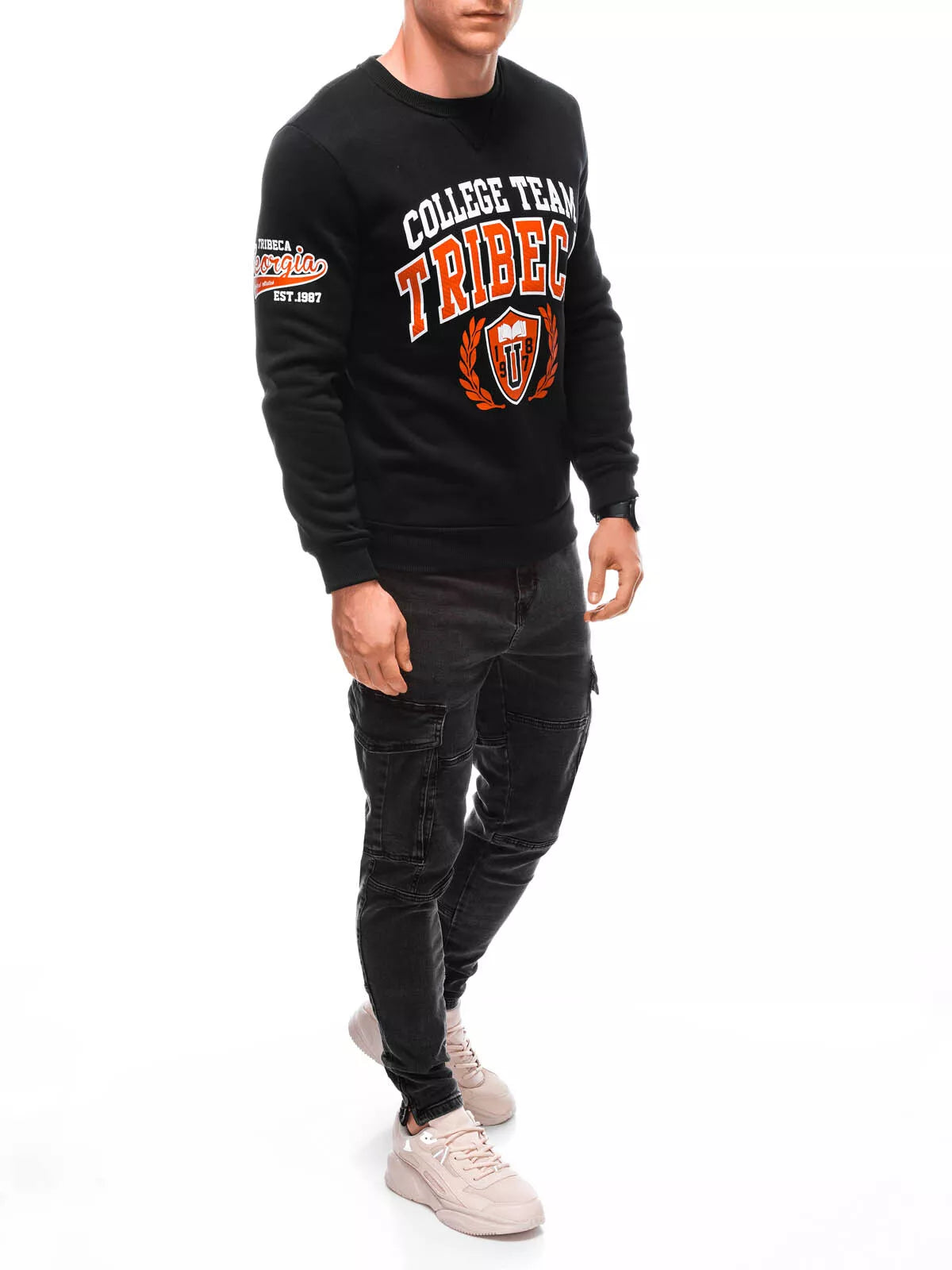 Vyriškas juodas džemperis Tribe