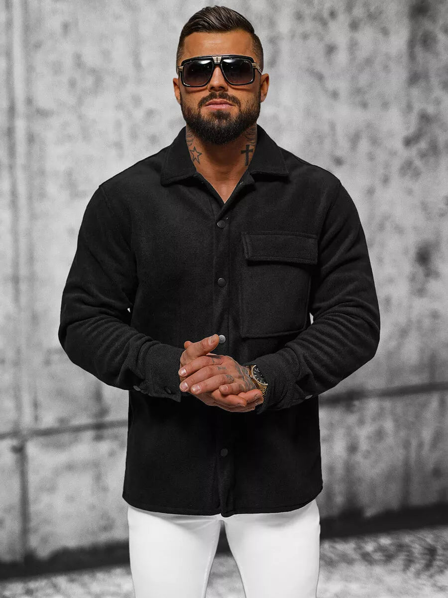 Juodi vyriški marškiniai Gizel