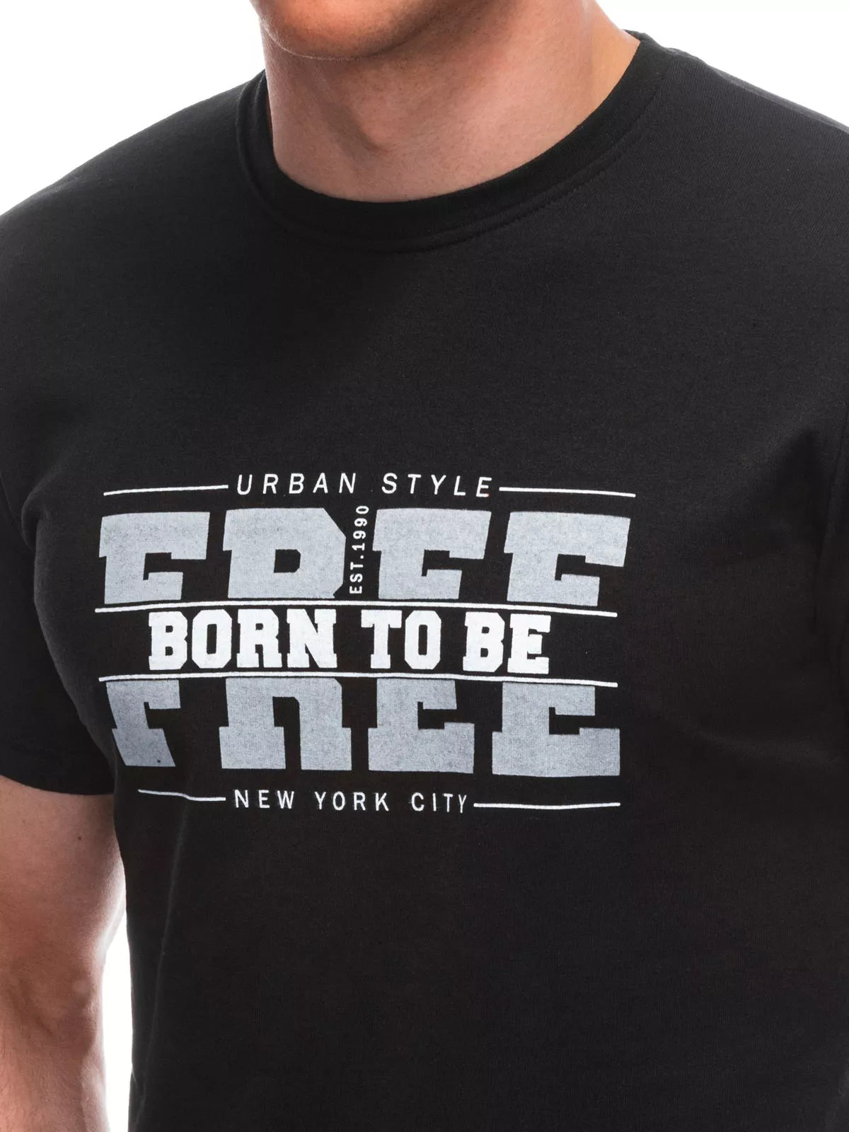 Vyriški juodi marškinėliai Free