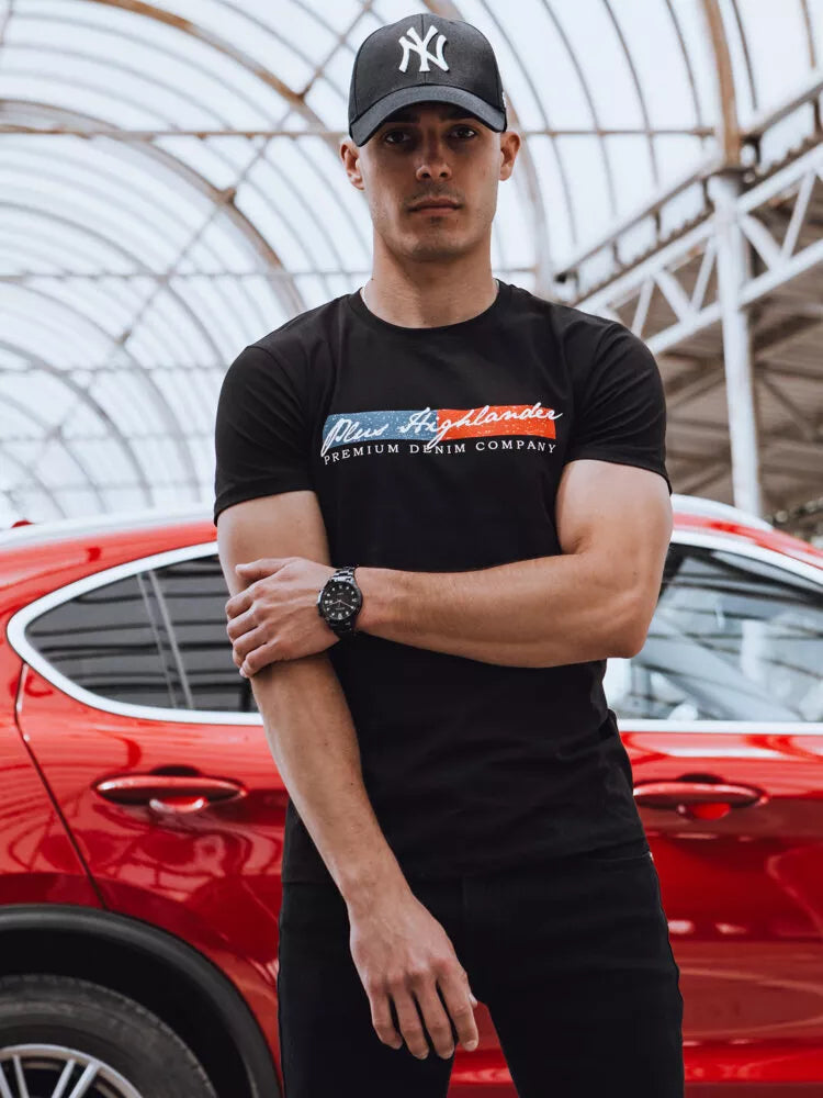 Vyriški juodi marškinėliai Company