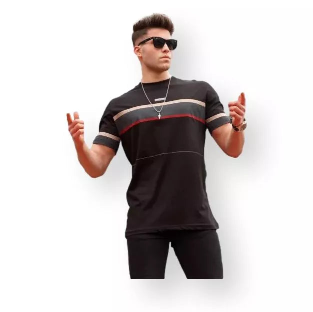 Vyriški juodi marškinėliai Geoffrey