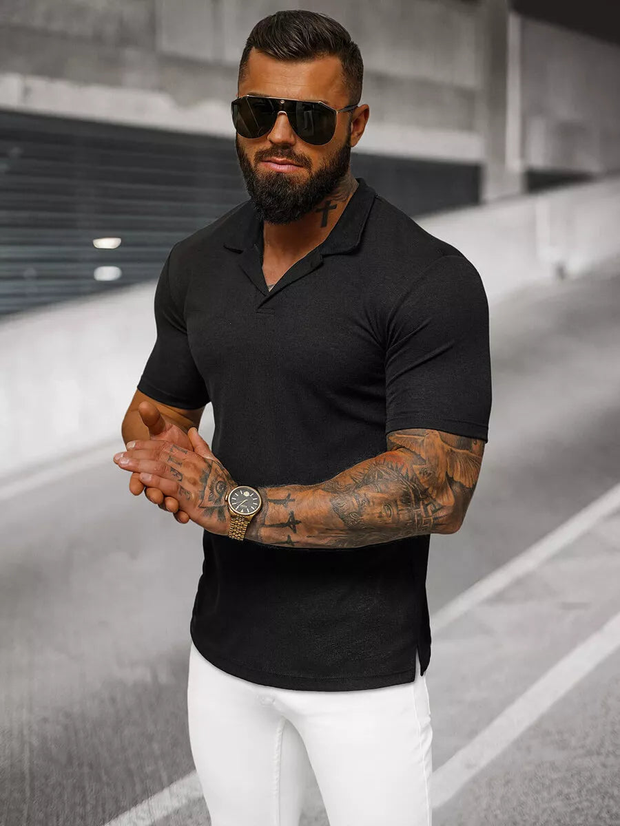 Vyriški juodi marškinėliai Minex