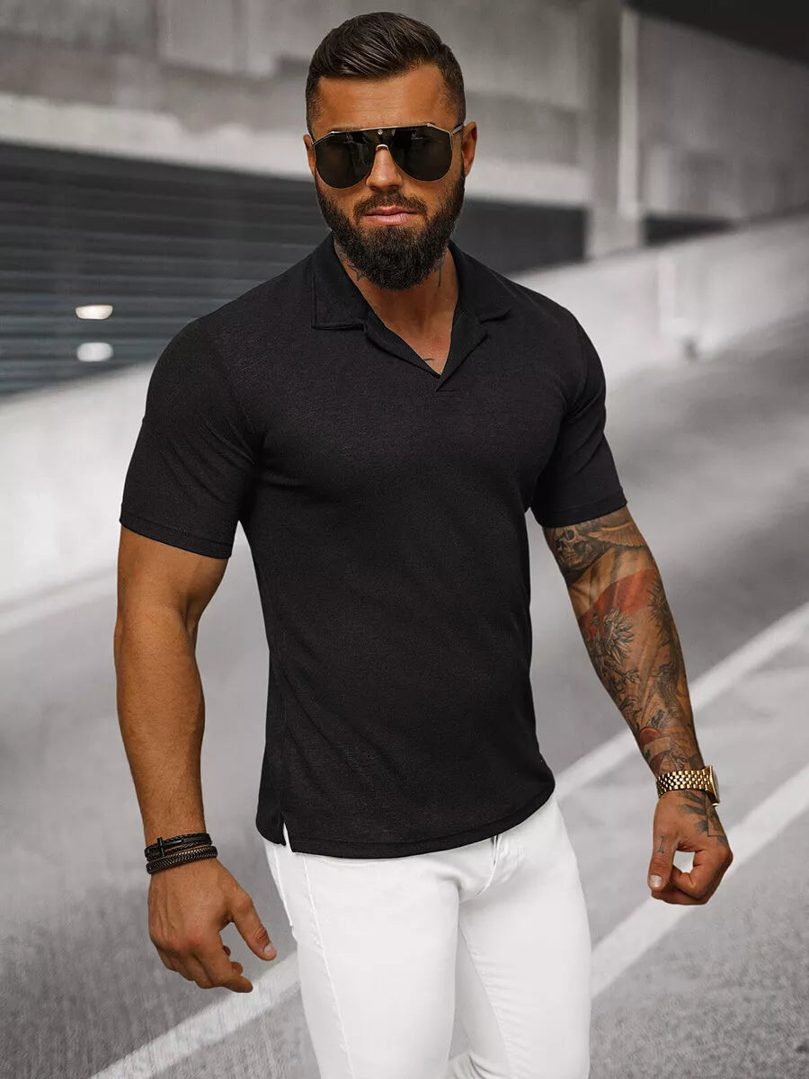 Vyriški juodi marškinėliai Minex