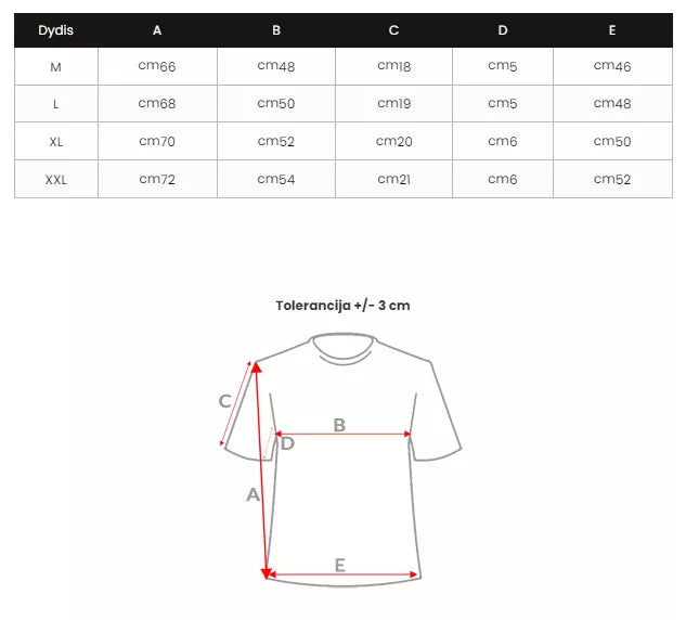 Vyriški juodi marškinėliai Niko