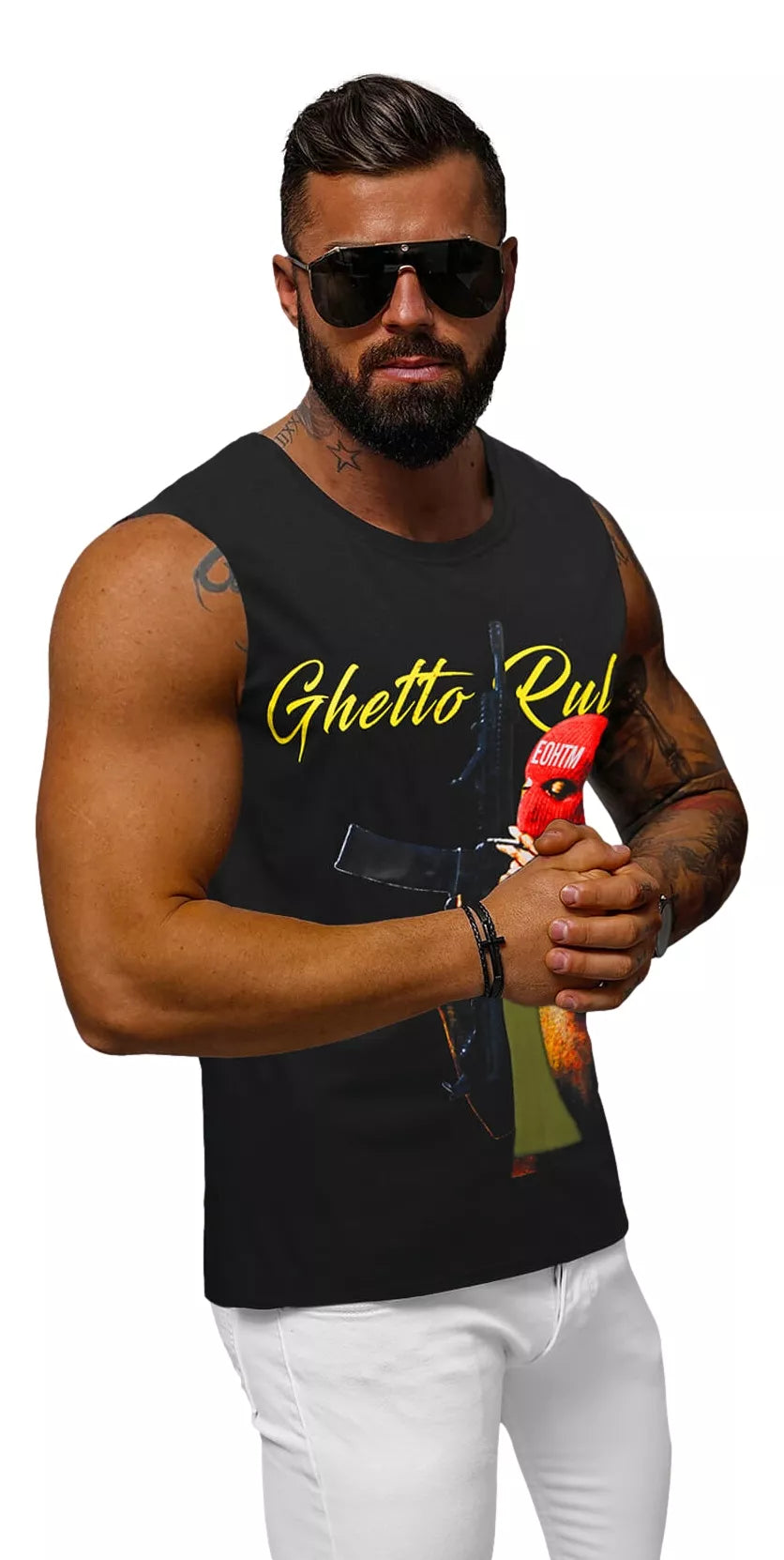 Vyriški juodi marškinėliai Rules