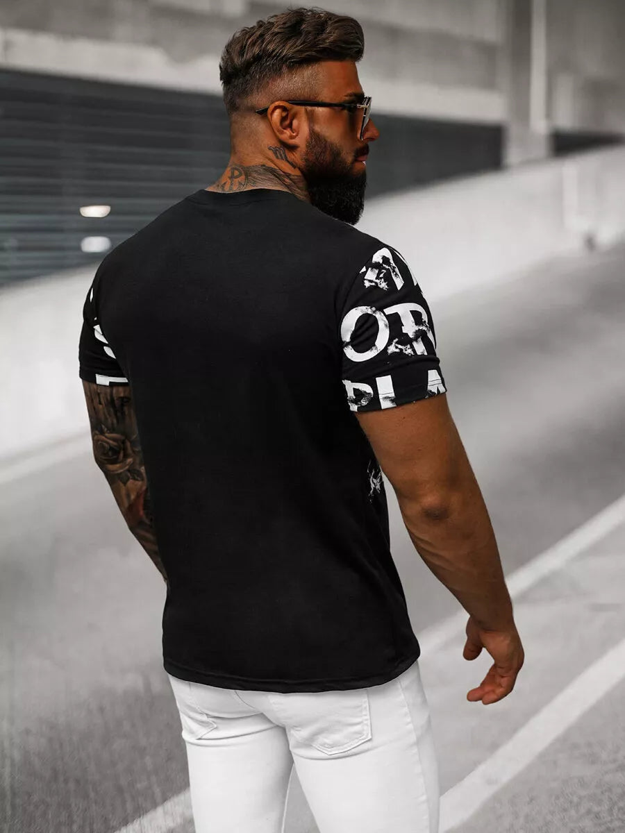 Vyriški juodi marškinėliai Play