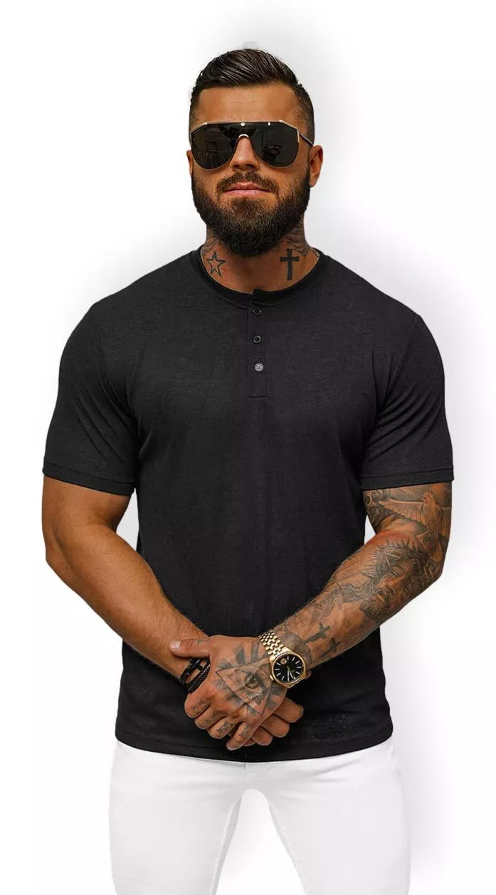 Vyriški juodi marškinėliai Totem