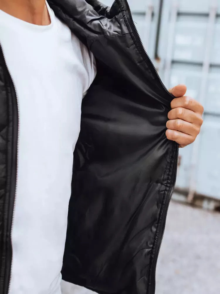 Pilkos spalvos vyriška striukė su gobtuvu Nomad