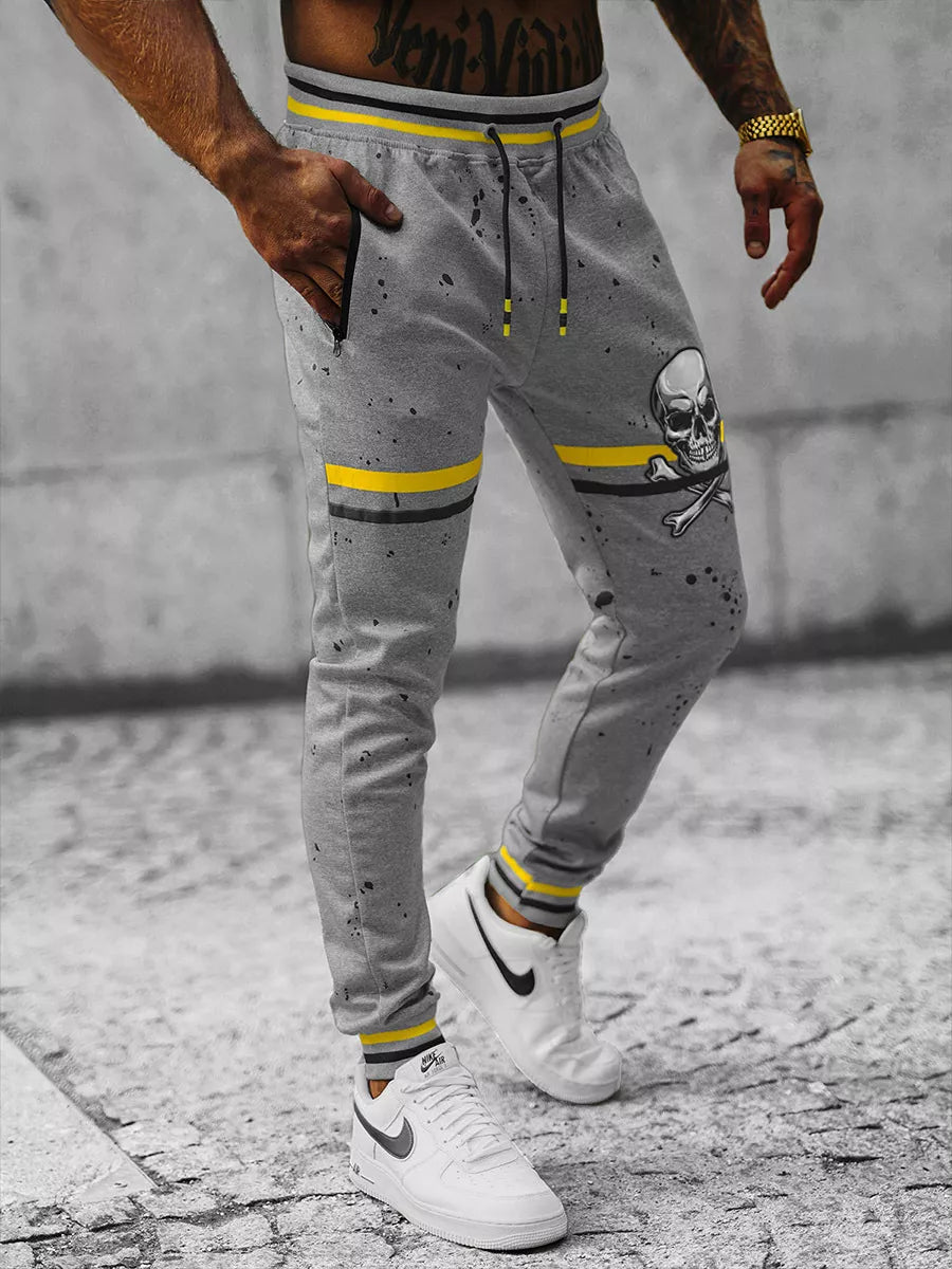 Vyriškos pilkos laisvalaikio kelnės Vidi