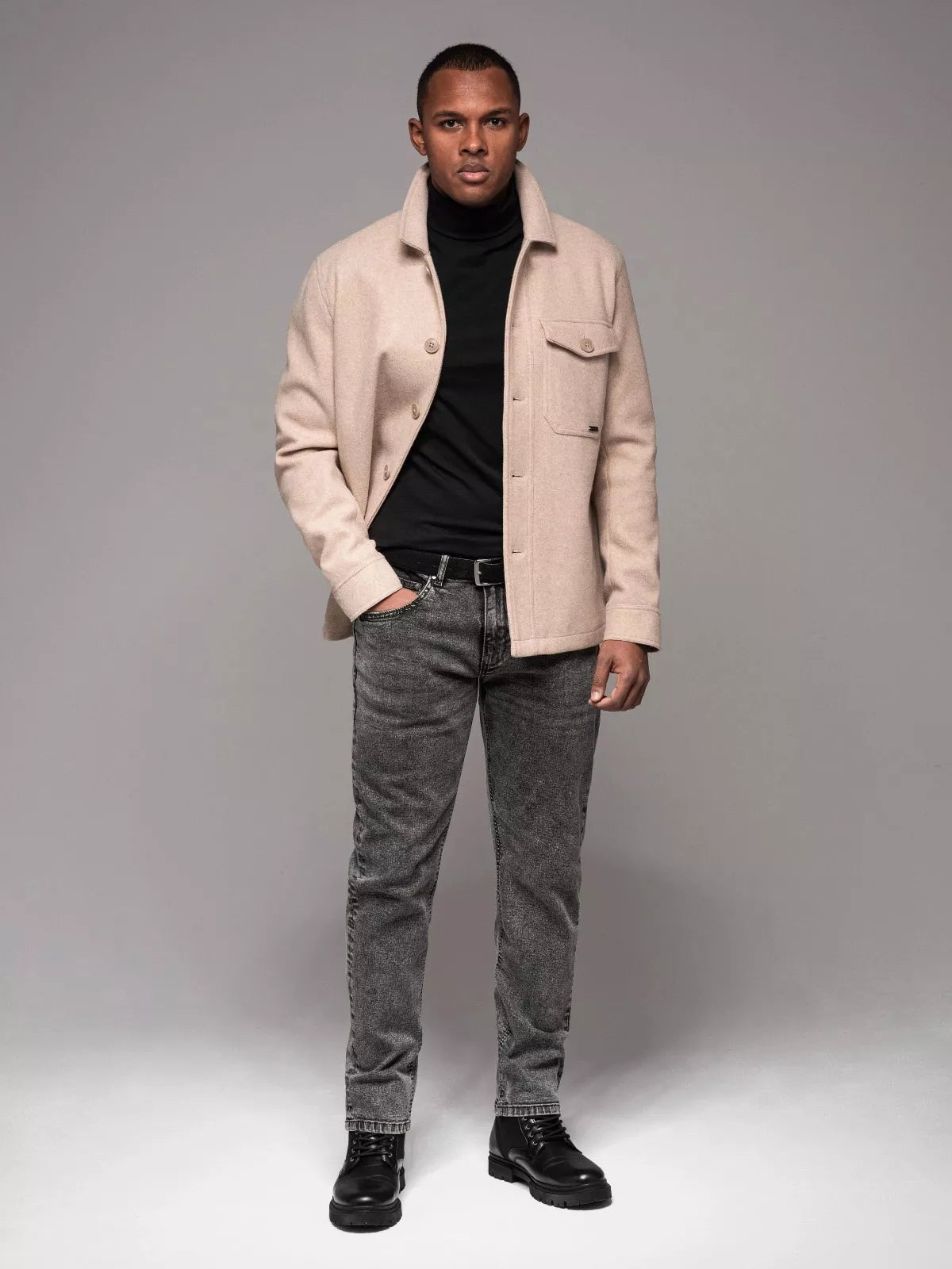 Vyriški pilki džinsai Joy