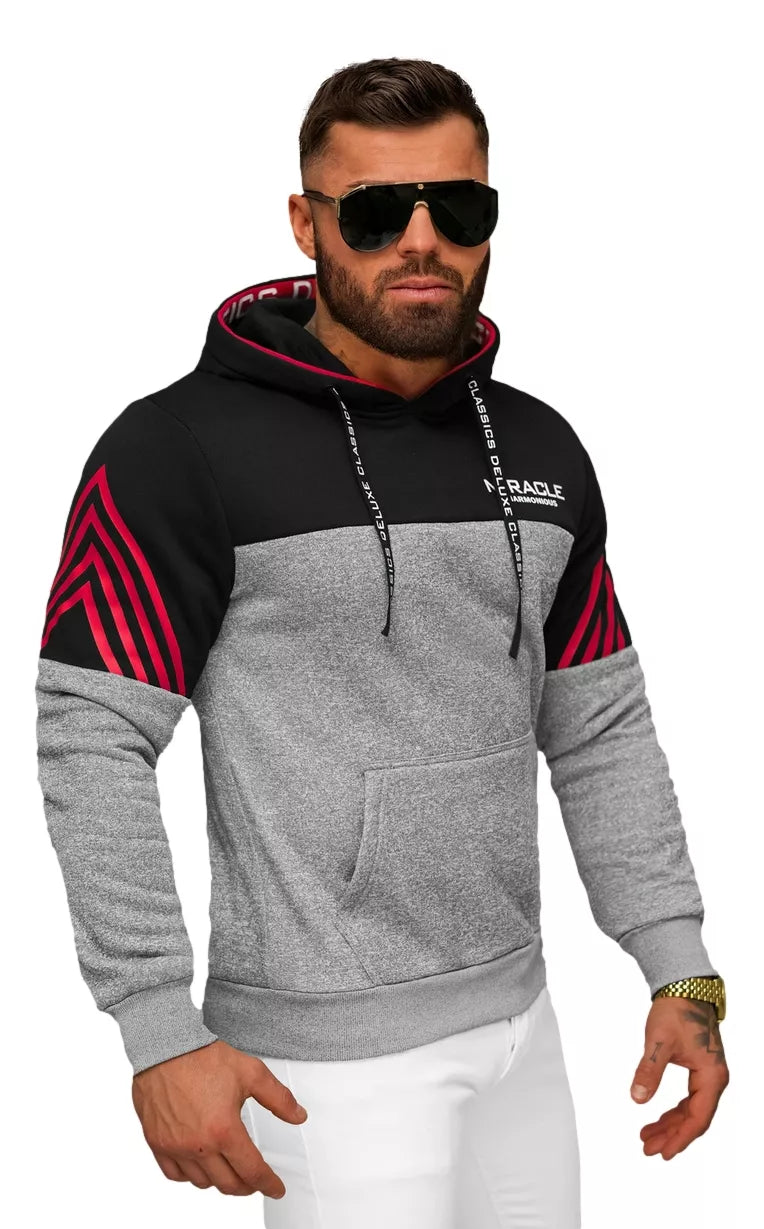 Vyriškas pilkos spalvos džemperis Miracle