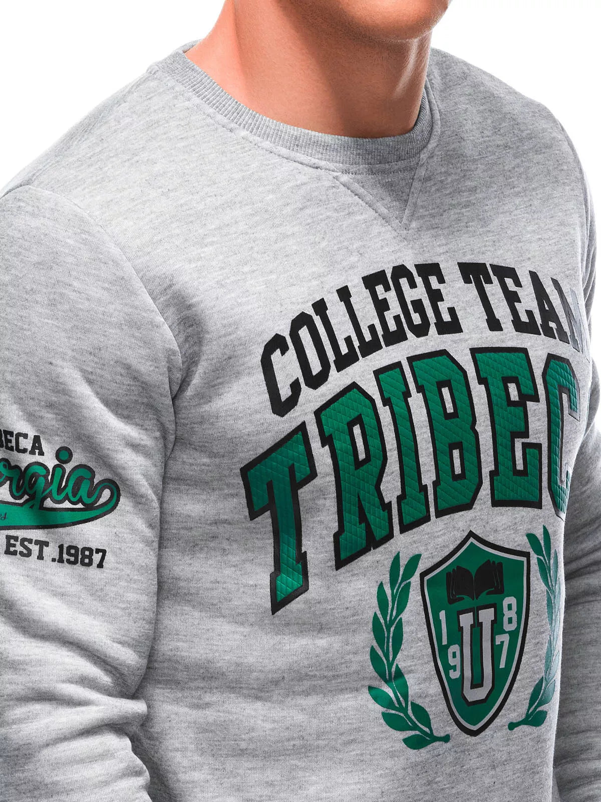 Vyriškas pilkas džemperis Tribe