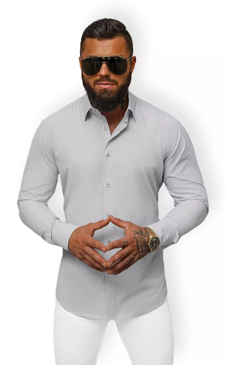 Vyriški pilki marškiniai Garone