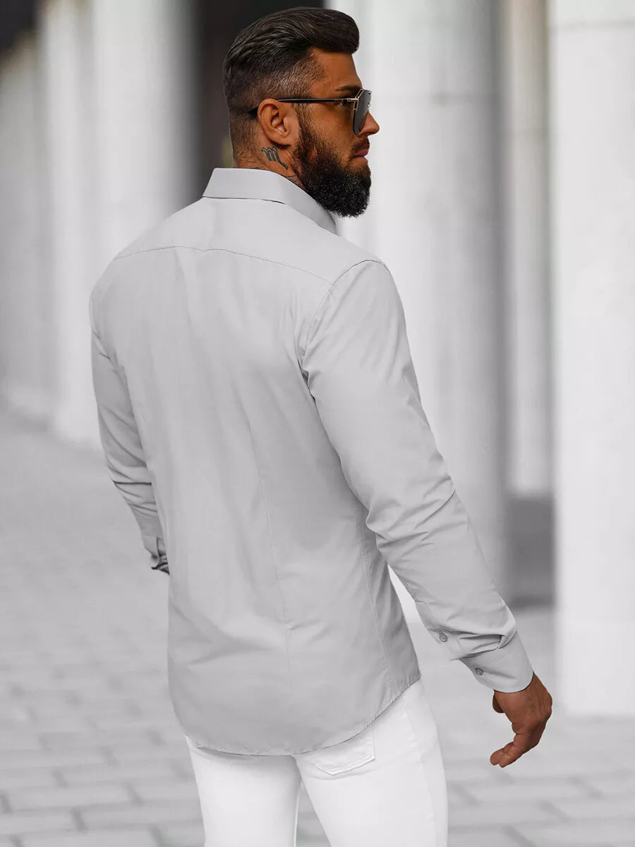 Vyriški pilki marškiniai Garone