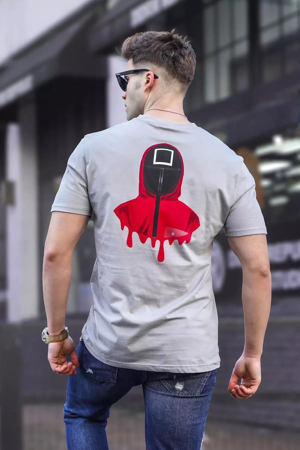 Vyriški pilki marškinėliai Game