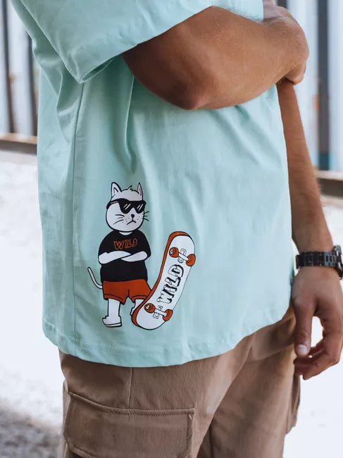 Vyriški mėtiniai marškinėliai Wild