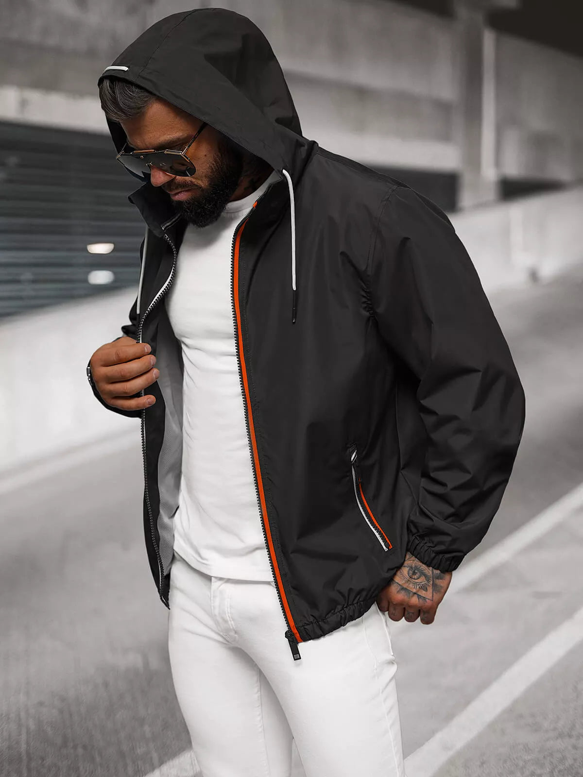 Vyriška plona juoda striukė Doran