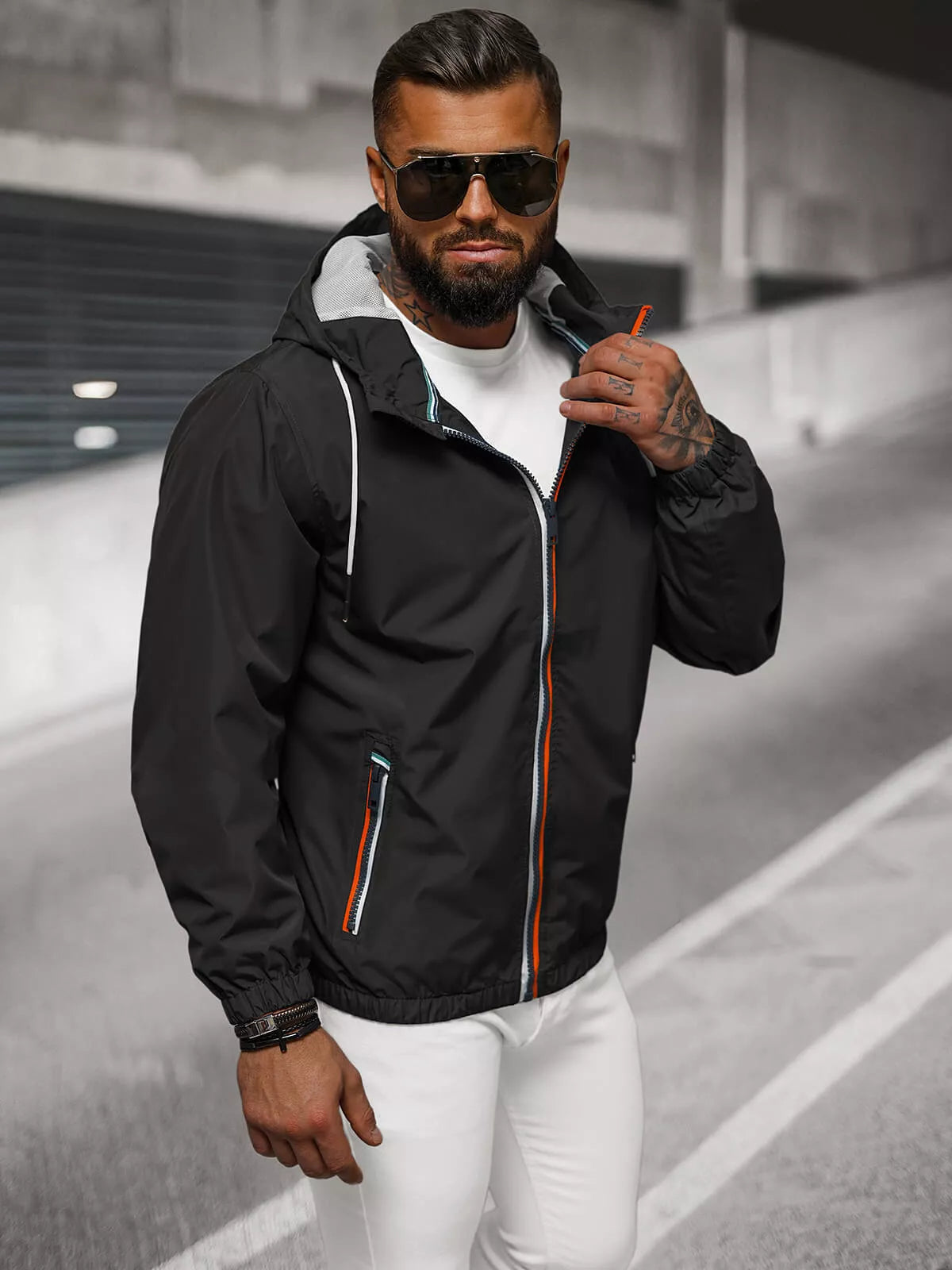 Vyriška plona juoda striukė Doran