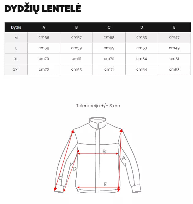 Vyriška plona juoda striukė Doran