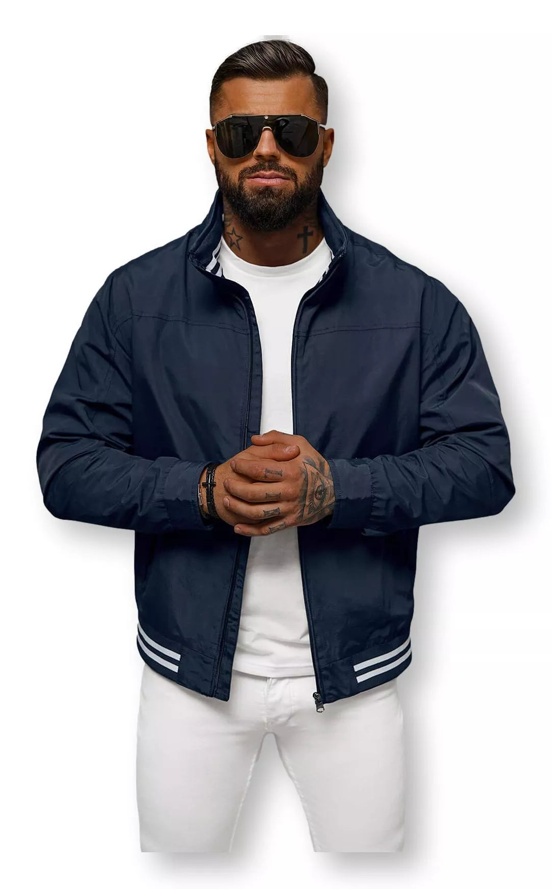 Vyriška plona tamsiai mėlyna striukė Some